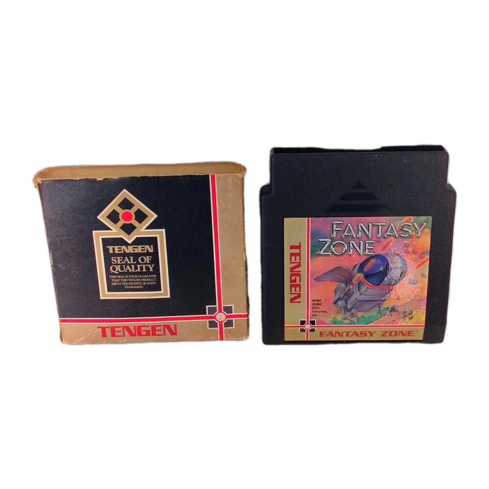 Fantasy Zone Tengen Game Cartridge & Sleeve Original Nintendo System NES 89
